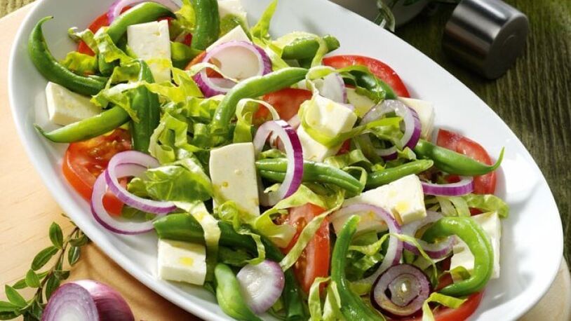 Vegetable salad to increase potency