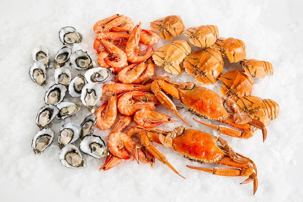 seafood to stimulate effect