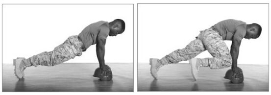 Plank with bent knees - improved version of the classic exercise