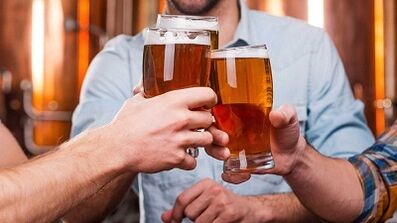 The effect of alcoholic beverages on potential