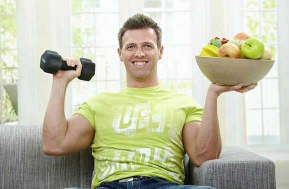 Healthy nutrition and exercise are key to men's health! 