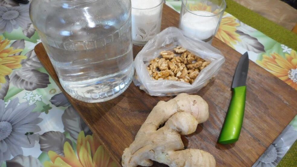 Prepare a ginger tincture