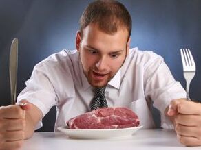 Meat in a man's diet to increase potency