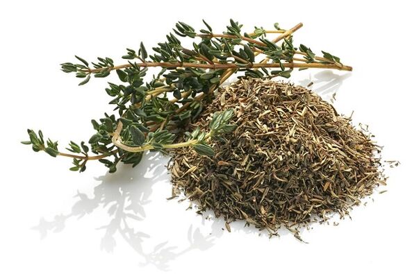 Dried and fresh thyme