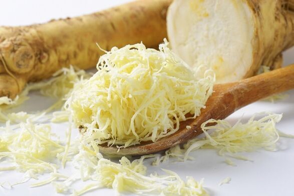 Grated horseradish