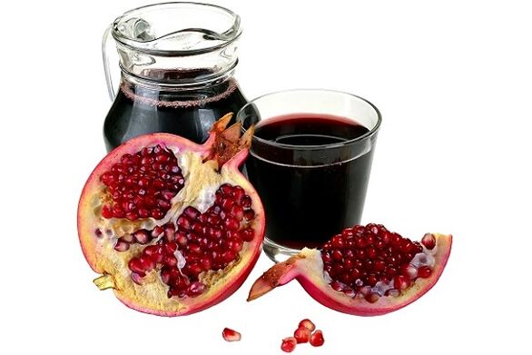 Pomegranate and pomegranate juice